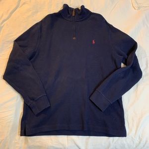 Men’s Navy Blue Polo Quarter-Zip